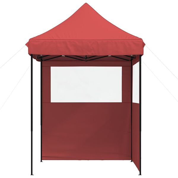 vidaXL Tenda Party Borgogna 200 x 200 x 306 cm Tessuto Oxford