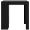 vidaXL Tavolo da bar Rovere Nero 102 x 70 x 103,5 cm Legno multistrato