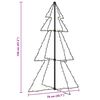 vidaXL Albero di Natale a Cono 160 LED per Interni Esterni 78x120 cm