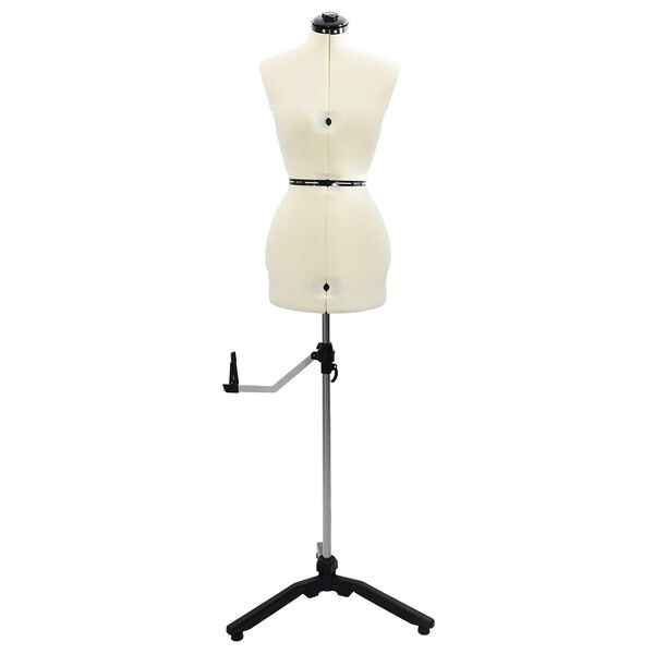 vidaXL Forma Abito Femminile Regolabile Crema s Velluto