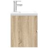vidaXL Set Mobili da Bagno 2 pz Rovere Sonoma in Legno Multistrato