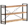 vidaXL Libreria a 3 Ripiani 140x30x80 cm in Legno Massello di Acacia