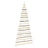 vidaXL Albero di Natale Naturale 180 cm legno massiccio di frassino