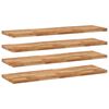 vidaXL Mensole da Parete 4 pz 140x40x4 cm Legno Acacia Rifinito a Olio