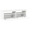 vidaXL Mobile Porta TV con Luci LED Bianco 120x35x40 cm