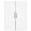 vidaXL Credenza Bianca 69,5x34x180 cm in Legno Multistrato