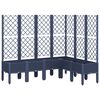 vidaXL Fioriera Giardino con Graticcio Grigio Blu 160x120x142 cm PP