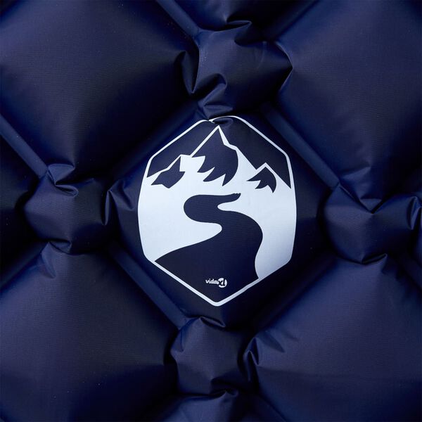 vidaXL Materasso Campeggio Gonfiabile 1 Persona Blu Marino 190x58x6 cm