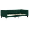 vidaXL Divano Letto Estraibile Cassetti Verde Scuro 100x200cm Velluto