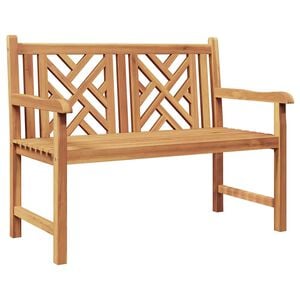 vidaXL Panchina da giardino 114 x 60 x 90 cm Legno di teak solido