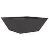 vidaXL Vaso da giardino 5 pcs Nero 40 x 40 x 15 cm