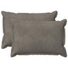 vidaXL Cuscino con cuscino HOUTEN 2 pz Grigio Chiaro Velluto