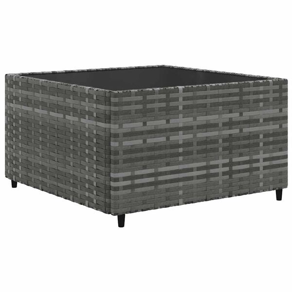 vidaXL Set Divani da Giardino 9 pz con Cuscini in Polyrattan Grigio