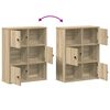 vidaXL Libreria Rovere Sonoma 60x24x76,5 cm in Legno Multistrato