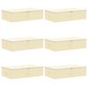 vidaXL Scatola di Stoccaggio 6 pz Tessuto non tessuto 70 x 40 x 18 cm