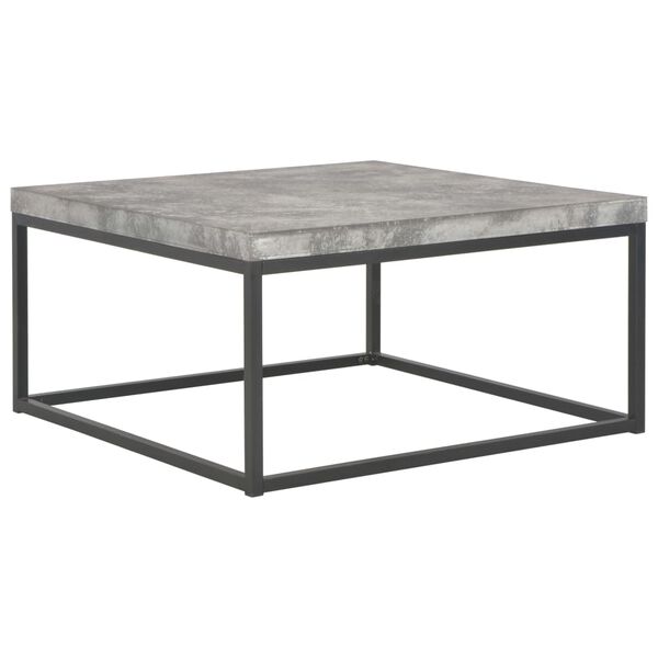 vidaXL Tavolino da Salotto 75x75x38 cm Aspetto Cemento