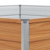 vidaXL Letto rialzato da giardino Aspetto legno 129 x 129 x 45 cm