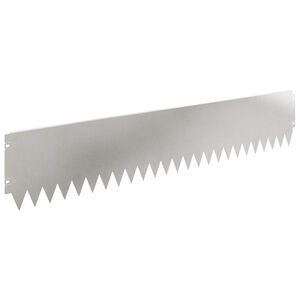 vidaXL Bordura per Prato 10 pcs 103 x 20 cm Acciaio Argento
