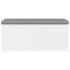 vidaXL Panca contenitore bianca 102x42x45 cm in legno ingegnerizzato