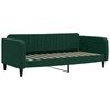 vidaXL Divano Letto Estraibile Cassetti Verde Scuro 90x200cm Velluto