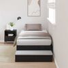 vidaXL Struttura letto con contenitore con cassetto Rovere Nero 90 cm