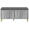 vidaXL Panca per ingresso con cuscino Grigio Sonoma 60 x 38 x 46 cm
