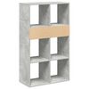 vidaXL Libreria Grigio Cemento 66x31x112 cm in Legno Multistrato