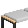 vidaXL Cuscino per panchina 2 pcs Velvet testurizzato Grigio Chiaro