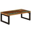 vidaXL Tavolino da Salotto 100x50x35 cm Massello di Recupero e Acciaio