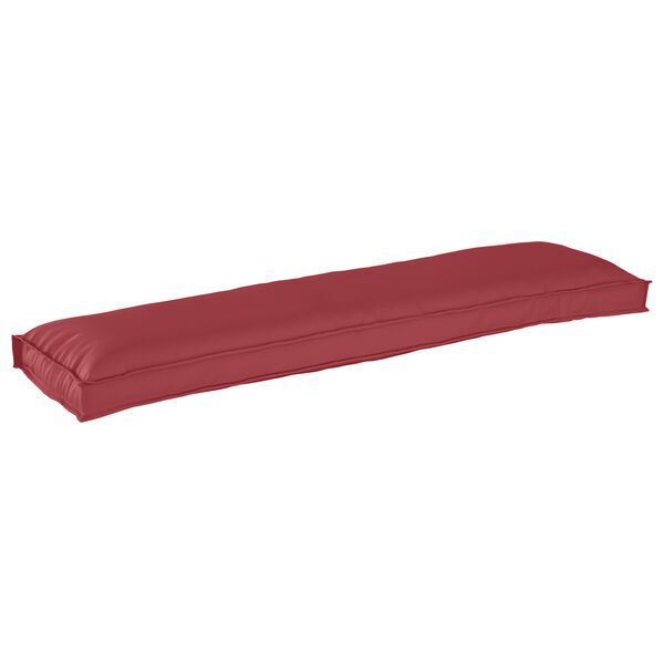 vidaXL Set di Cuscini per Pallet 2 pcs Rosso Vino 150 x 40 x 8 cm
