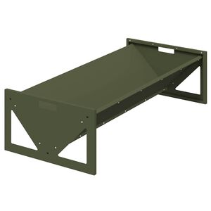 vidaXL Abbeveratoio per bestiame Verde oliva 108 x 50 x 28 cm