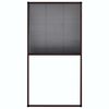 vidaXL Zanzariera Plissettata Finestre in Alluminio Marrone 80x160 cm