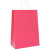 vidaXL Sacchetti di Carta 250 pz con Manici Rosa 32x17x44 cm