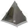 vidaXL 3 persona Verde militare Poliestere 185T con rivestimento PU