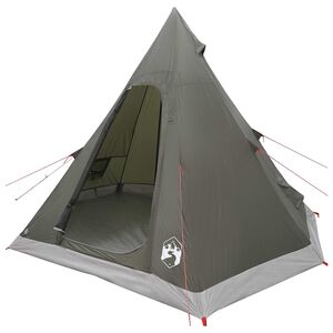 vidaXL 3 persona Verde militare Poliestere 185T con rivestimento PU