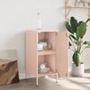 vidaXL Credenza Rosa 36x39x79 cm in Acciaio