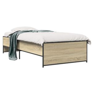 vidaXL Struttura del letto Rovere Sonoma 80 x 200 cm