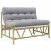 vidaXL Posti a sedere da esterno Grigio chiaro 110 x 74,5 x 71 cm