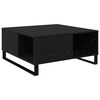 vidaXL Tavolino da salotto Rovere Nero 80 x 80 x 36,5 cm