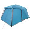 vidaXL Tenda da Campeggio con Portico Cupola 5Persone Blu Impermeabile