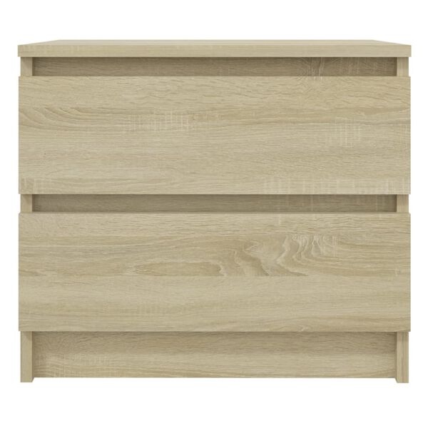 vidaXL Comodini 2pz Rovere Sonoma 50x39x43,5 cm in Legno Multistrato