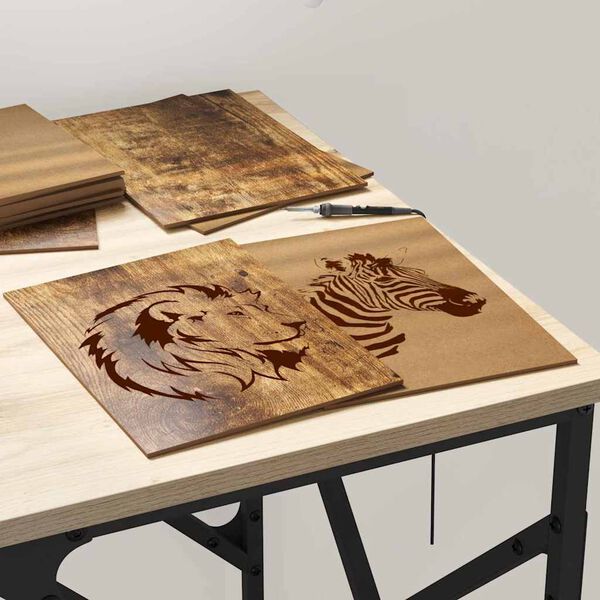 vidaXL Pannelli decorativi 150 pcs Rovere fumo 15 x 21 x 0.3 cm