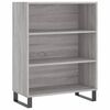vidaXL Credenza Grigio Sonoma 69,5x34x180 cm in Legno Multistrato