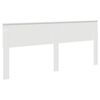 vidaXL Testiera Bianco 200 cm Legno multistrato