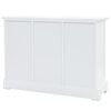 vidaXL Credenza con 3 Ante in MDF e Legno di Pino 105x35x77,5 cm