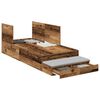 vidaXL Struttura letto con contenitore Legno vecchio 90 cm