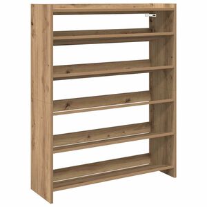 vidaXL Scarpiera Rovere Artigianale 80x25x100 cm in Legno Multistrato