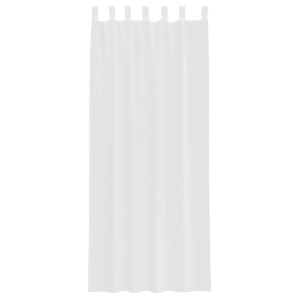 vidaXL Tende in Voile con Passanti 2 pz Bianco 140x260 cm