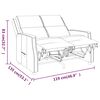 vidaXL Divano Reclinabile a 2 Posti Nero in Similpelle