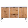 vidaXL Credenza New York 130,6 x 43 x 73,6 cm Legno di pino massello